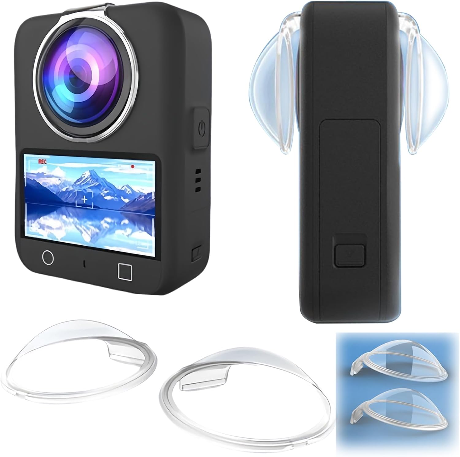 Kính bảo vệ ống kính cho DJI Osmo 360, nắp bảo vệ ống kính Osmo 360