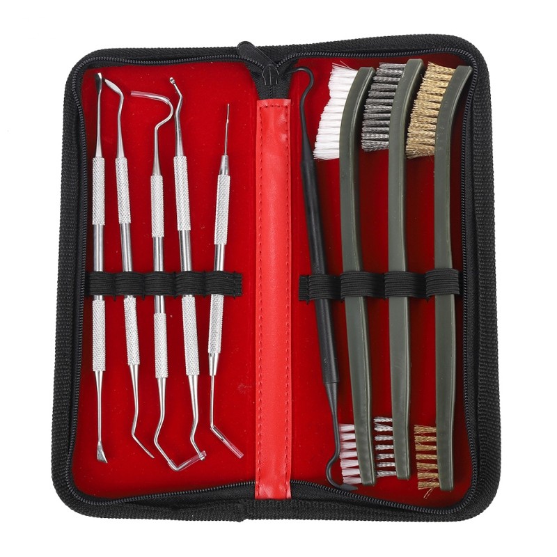 Bộ vệ sinh súng trường & súng ngắn đa năng 9 món - Bộ cọ súng săn | Phù hợp Taurus AR15 M4 M16 1911 