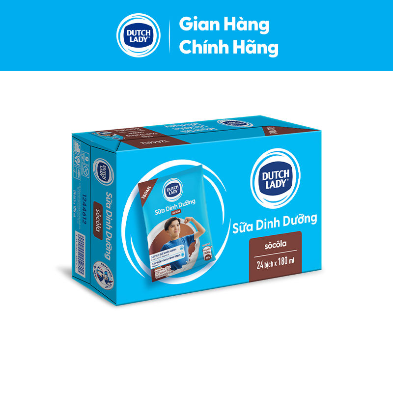 Thùng 24 Bịch Sữa Dinh Dưỡng Dutch Lady Socola 24x180ml | BigBuy360 - bigbuy360.vn