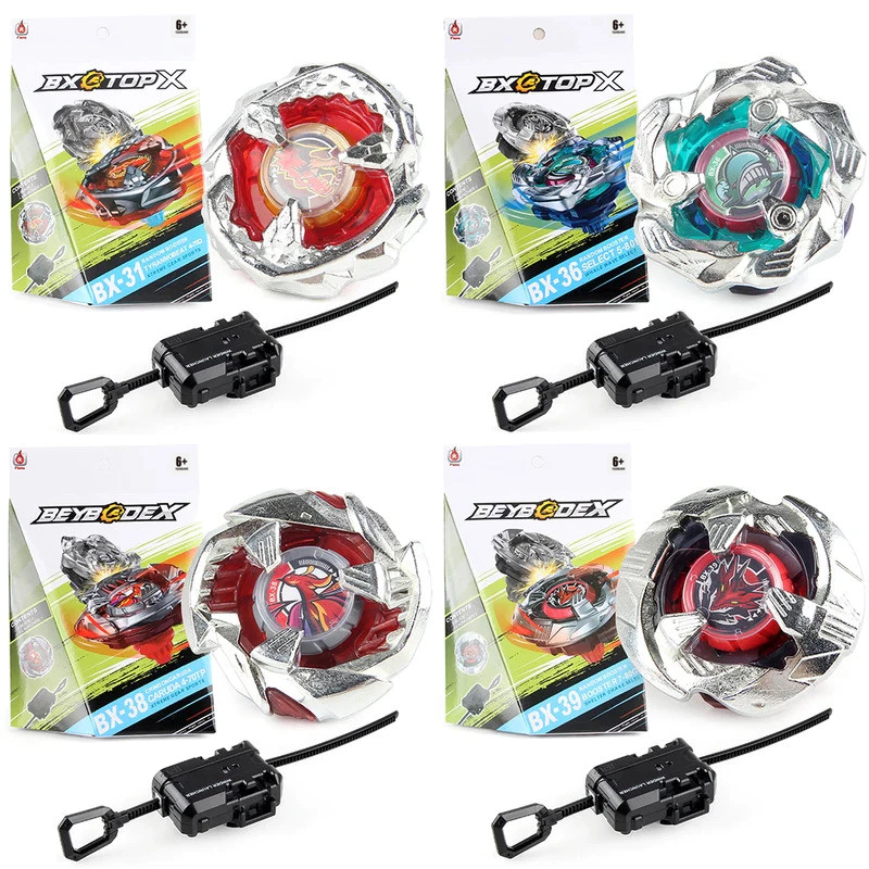 Bey Burst BX-36 Whale Wave Spinning Top Beyblade X Burst Metal Battle Toy Launcher Set Mainan Anak L