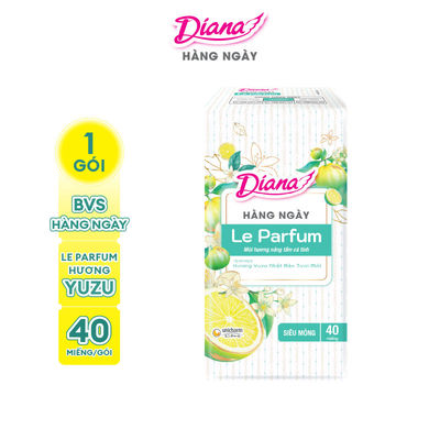 [MỚI] Diana Hàng ngày Le Parfum hương Yuzu Nhật Bản 40 miếng/gói