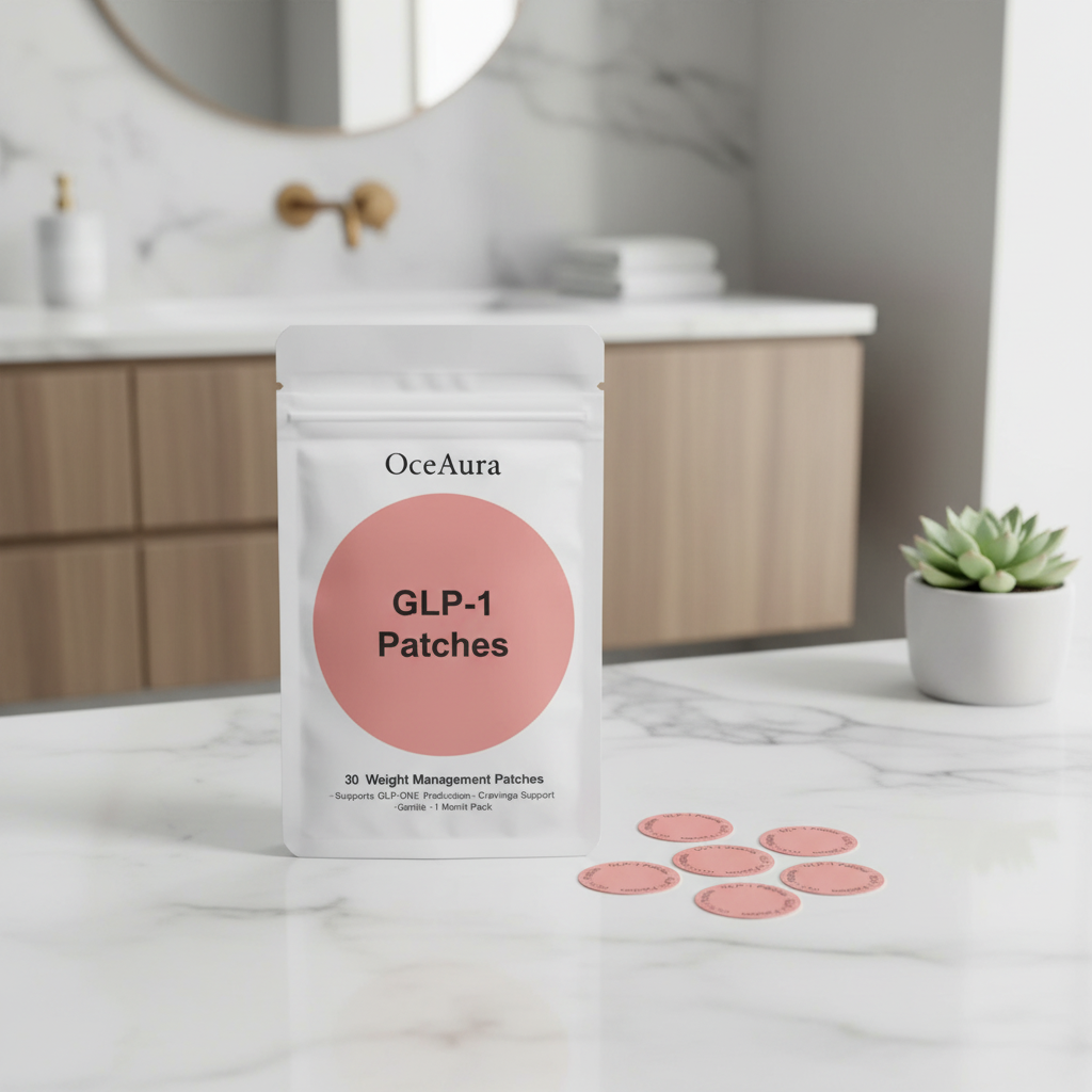 30 miếng dán da GLP-1 dành cho phụ nữ và nam giới - Miếng dán mỹ phẩm tự nhiên với công thức GLP1