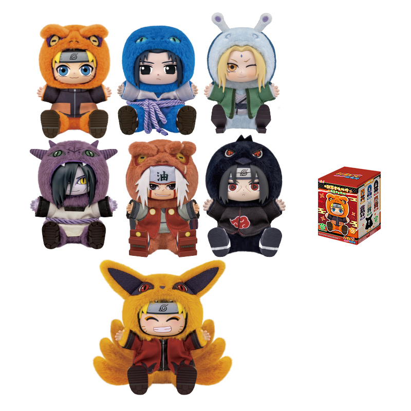 TOPTOY Naruto Shippuden Cute Beast Ngồi Tiệc Tượng (120x120x170mm) Hộp Bí Ẩn
