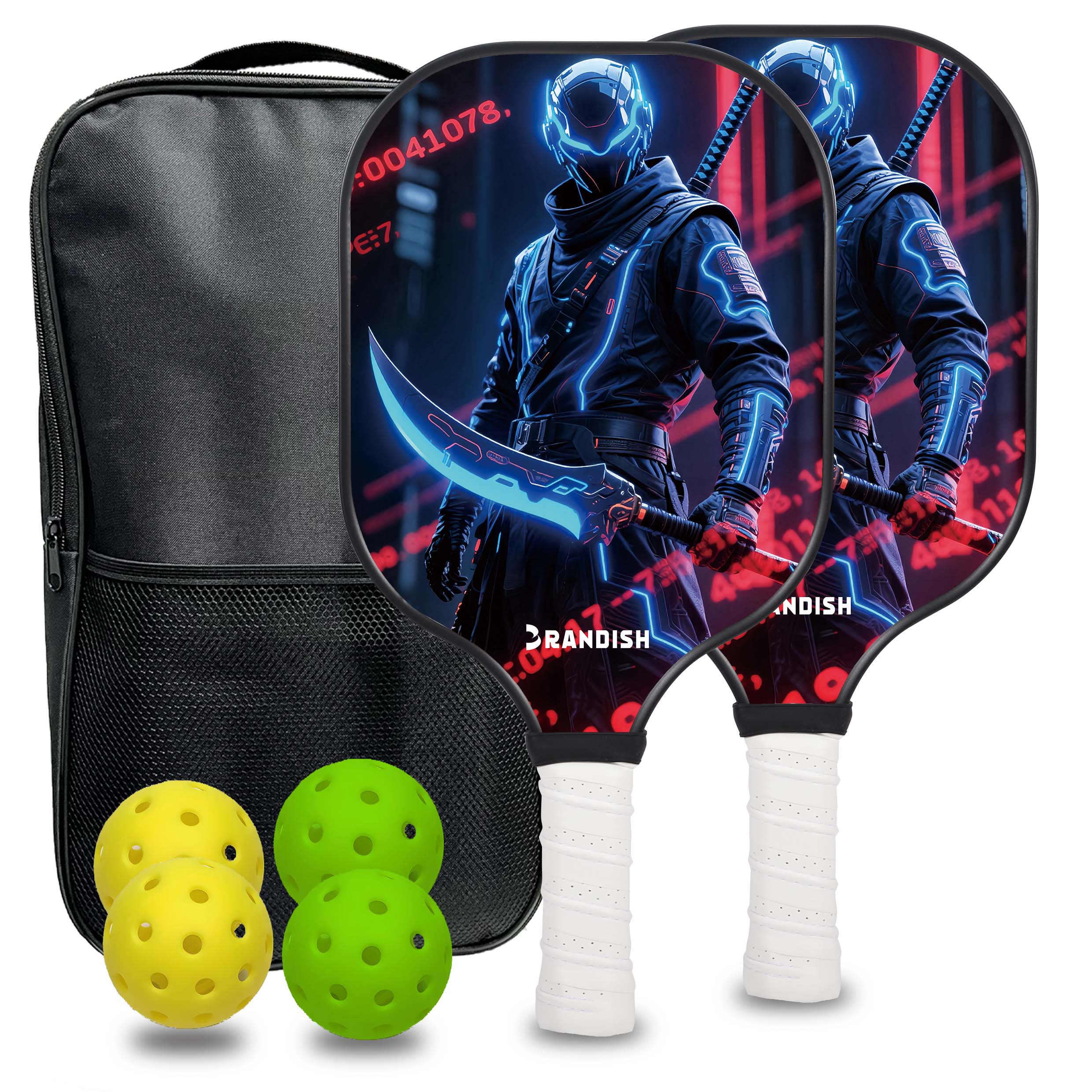Bộ Vợt Pickleball RANDISH gồm 2 vợt, 4 bóng và 1 túi đựng. Sản phẩm hoàn hảo cho người mới bắt đầu l