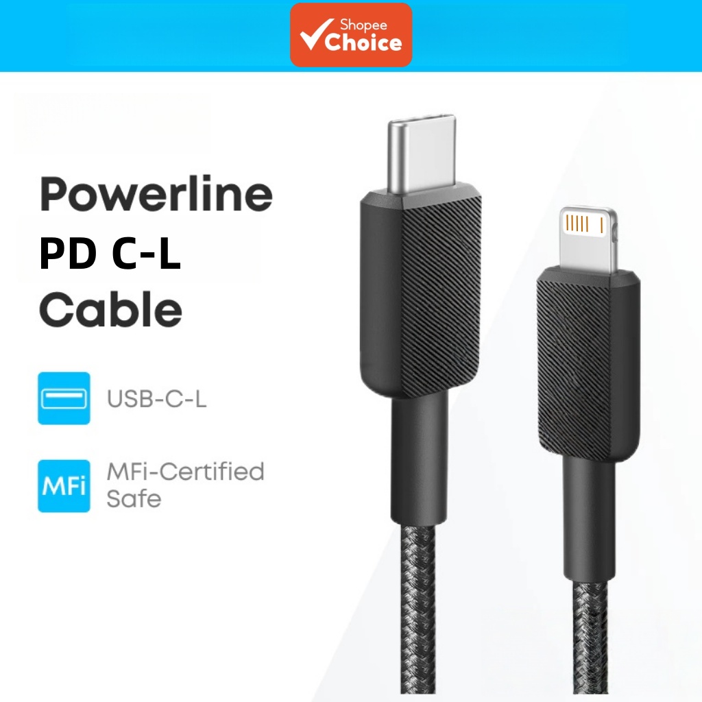 Cáp MFi PD USB-C to iPhone/iPad bọc nylon Future-Tech, chống nhiễu EMI石墨烯.