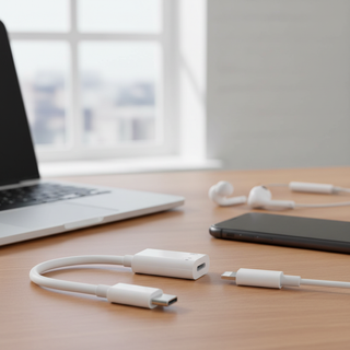   Cáp chuyển đổi âm thanh tai nghe Type C sang iOS Fonken dây dữ liệu chuyển đổi sạc USB C sang iOS cho iPh 15 Pad Pro Samsung 