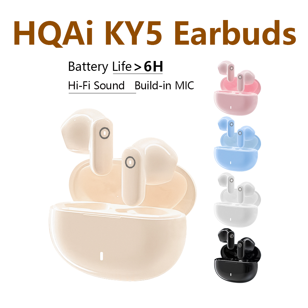 Tai nghe không dây HQAi KY5 Bluetooth pin dài, nhét tai, chống nước, tuổi thọ cao