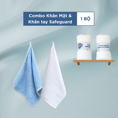 [HB Gift] Combo khăn mặt và khăn tay Safeguard