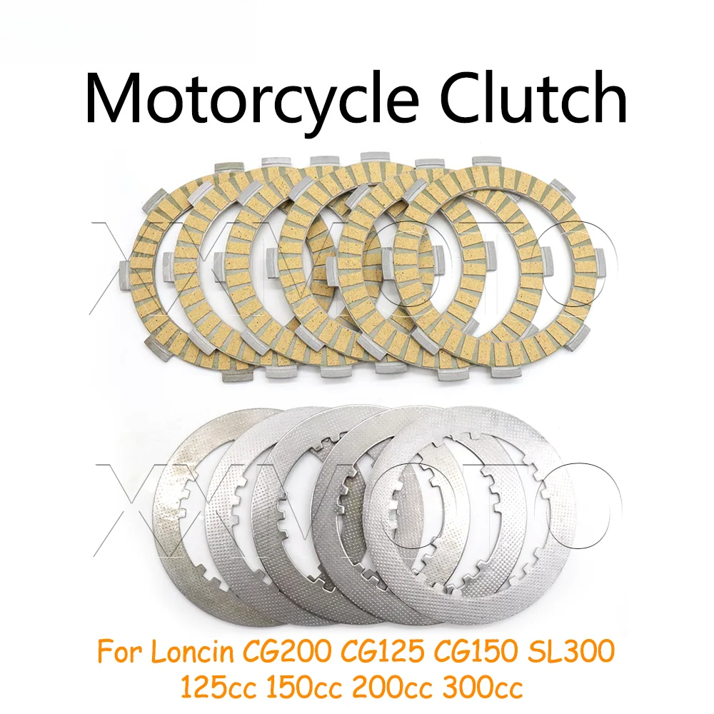 Dành cho Lifan Zongshen Loncin CG200 CG125 CG150 SL300 125cc 150cc 200cc 300cc Đĩa ly hợp xe máy, Đĩ