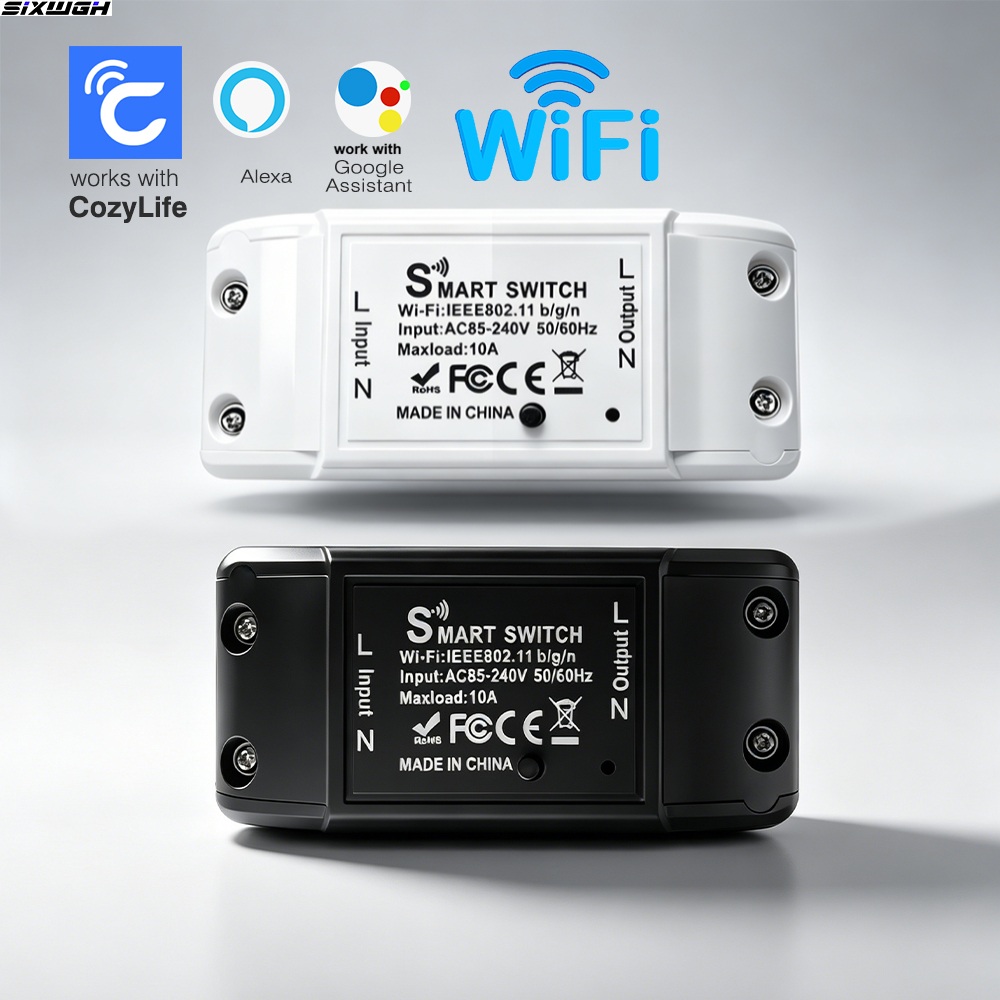 Bộ ngắt mạch thông minh WiFi One Pack, Điều khiển ứng dụng CozyLife Tương thích với Alexa Google Hom