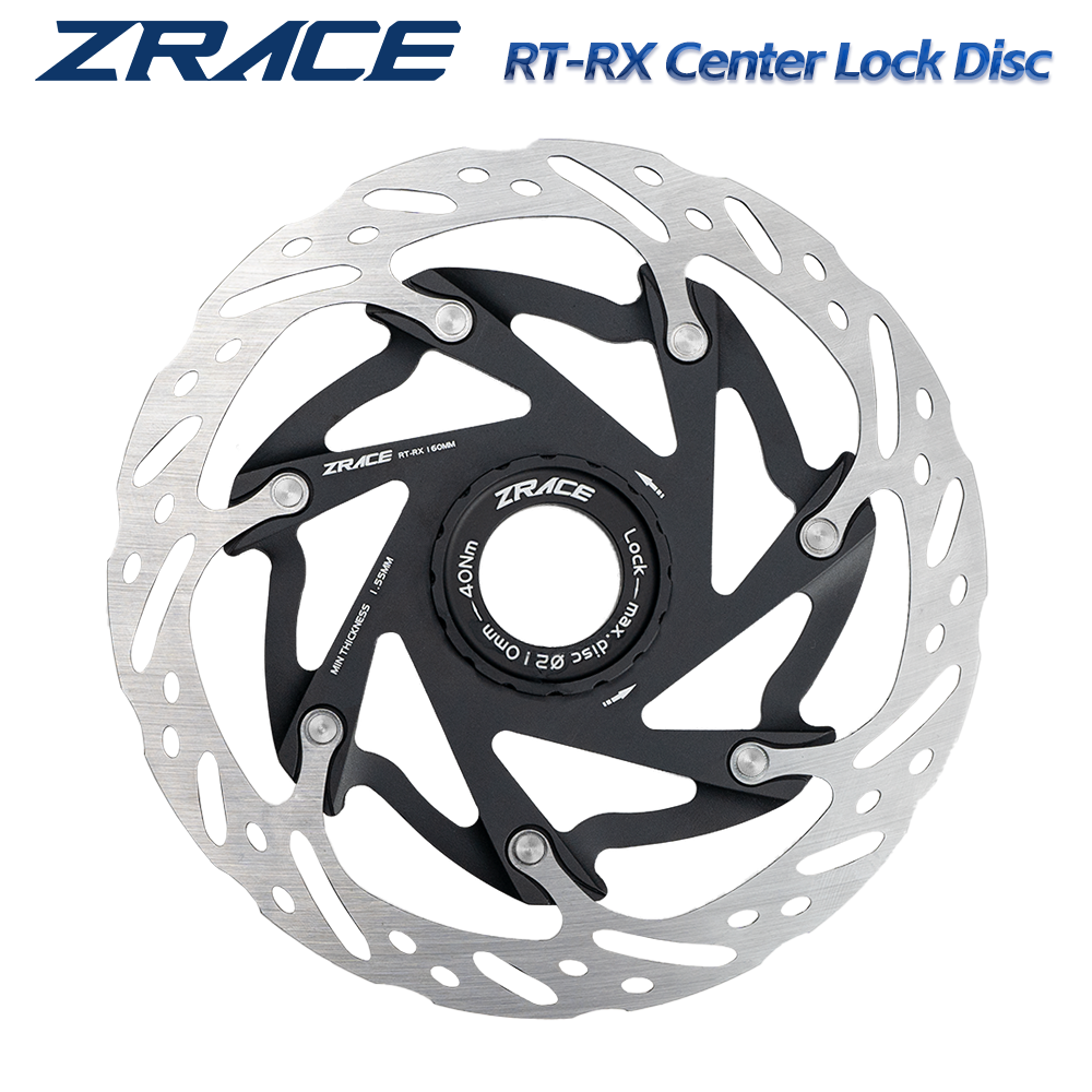 Đĩa phanh nổi tản nhiệt siêu nhẹ 140mm 160mm ZRACE RT-RX, khóa trung tâm