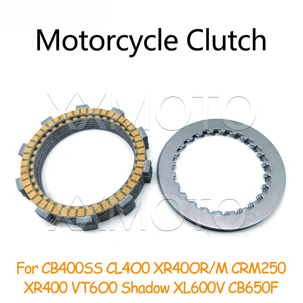 Bộ kit đĩa ly hợp xe máy Honda CB400SS CB 400SS CL400 XR400R/M CRM250 XR400 VT600 Shadow XL600V CB 6