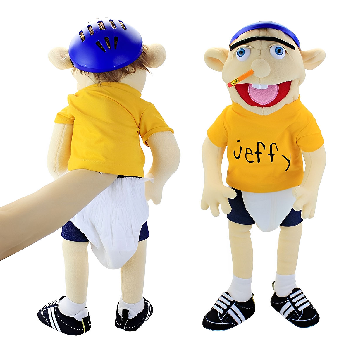 Con rối tay gia đình Booger Pet Feebee Rocker Zombie Bố Mẹ Đầu bếp Giá Cảnh sát Junior Joseph Cody P