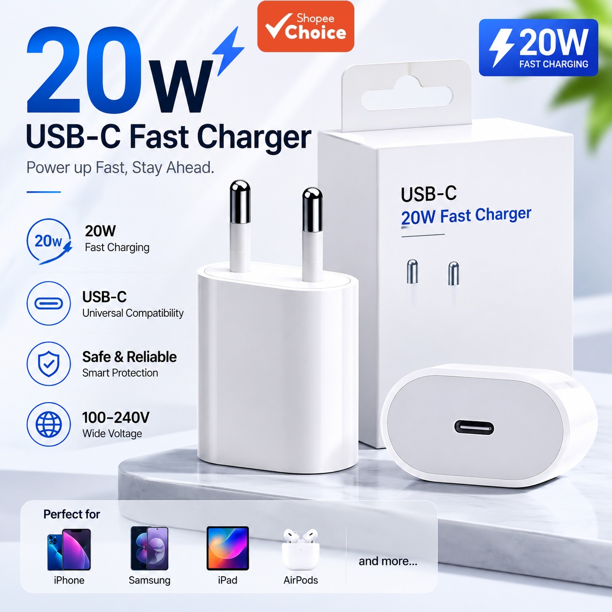 Cáp Sạc Nhanh Tròn Turbo PD 20W USB-C Cao Cấp Cho iPh Phone 5 - 14 Pro Max iPad Watch