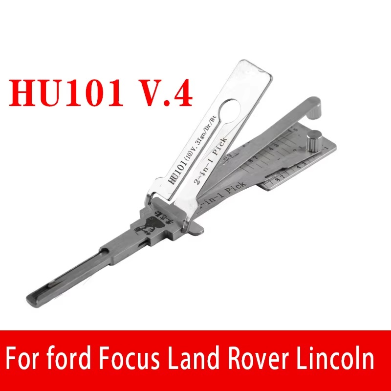 HU101 V.4 Mở rộng cho Ford/Land Rover/Volvo/Lincoln Lishi 2-trong-1 Dụng cụ thợ khóa/giải mã