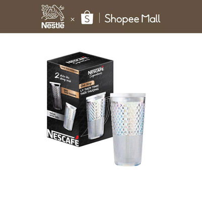 [GRO - Quà tặng không bán] Ly thủy tinh thời thượng 600ml NESCAFE