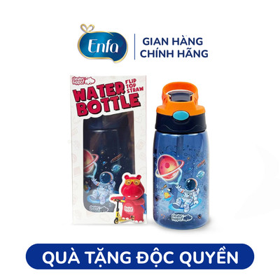 [Quà tặng không bán] Bình nước nhựa  ống hút gập Space Adventure - Astro
