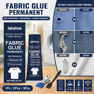 Keo dán vải liền mạch 60ml – Không cần may cho cotton, denim & nylon | Đa chất liệu, bám dính mạnh, dùng tại nhà, phiên bản nâng cấp