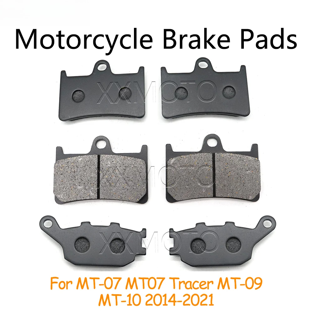 Dành cho Yamaha MT-07, MT09, MT10 2014-2020, 2021, Má phanh trước sau cho MT07, MT09, MT10, Tracer M