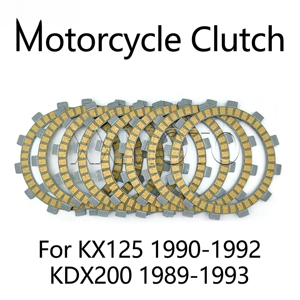 Bộ đĩa ly hợp ma sát cho phụ tùng động cơ xe máy KAWASAKI KX125 KX 125 KDX200 KDX 200 1989-1993