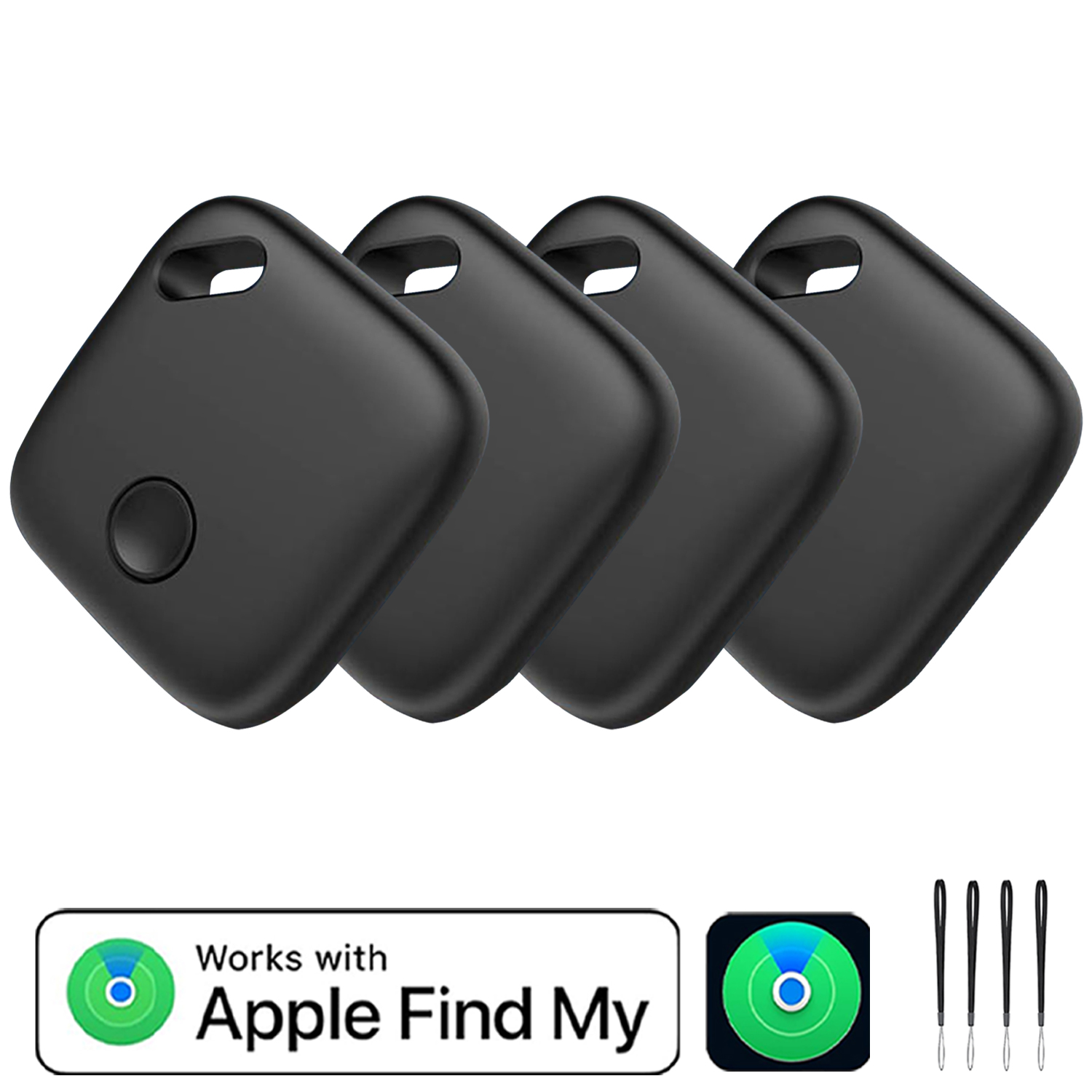 Thẻ định vị vật dụng Bluetooth tương thích với ứng dụng Find My của Apple, dùng để theo dõi chìa khó