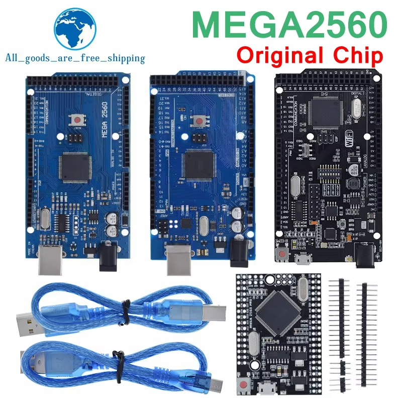 TZT Mega2560 ATMEGA16U2 / Pro Mini MEGA 2560 Mega+WiFi R3 ATmega2560 CH340G Dành cho bảng phát triển