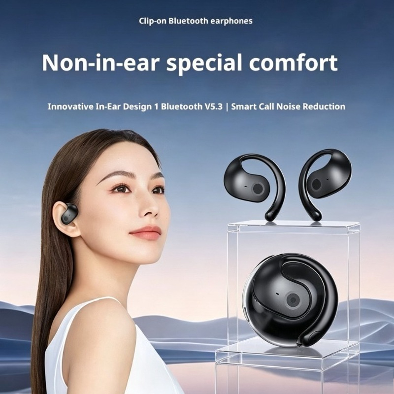BY01 Tai Nghe Bluetooth Không Dây OWS Tai Nghe Dịch Thời Gian Thực Âm Thanh HiFi Khử Tiếng Ồn Pin Lớ
