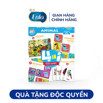 [Quà tặng không bán] Đồ chơi xếp hình và tư duy 4 trong 1 cho bé