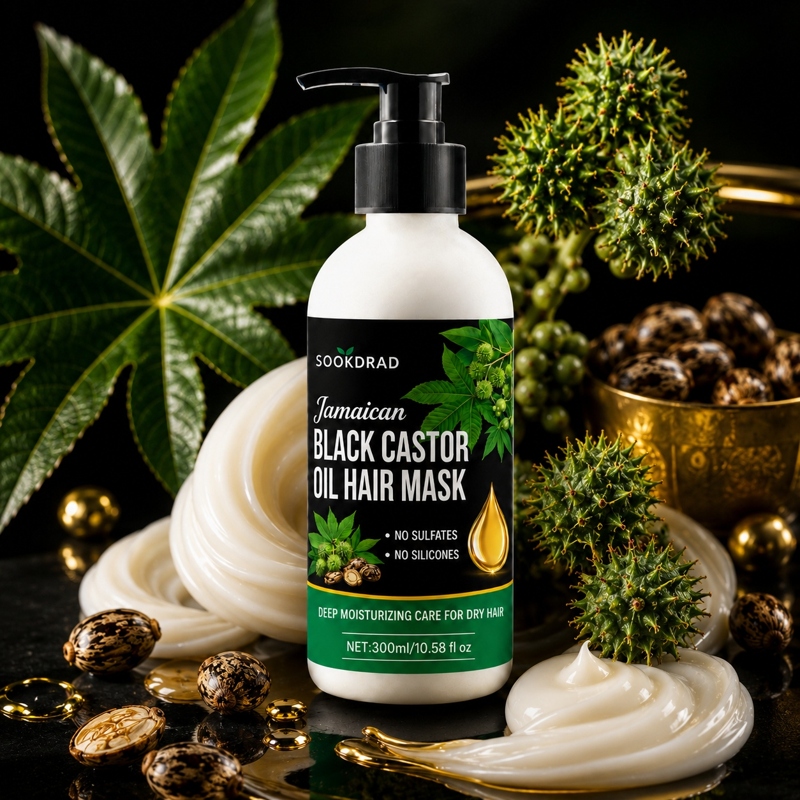 Mặt nạ tóc Jamaican Black Castor Oil dưỡng ẩm tự nhiên, không sulfate, 300ml