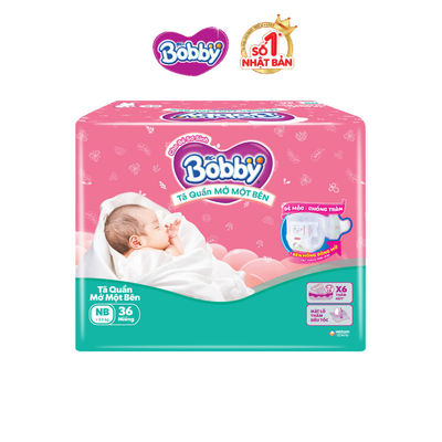 [MKB Gift] Tã Bobby Quần Mở Một Bên size NB36 miếng