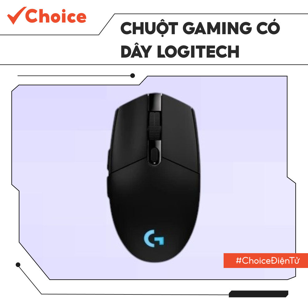 [Choice] Chuột Gaming Có Dây Logitech EL1-2899-9 G203 Tùy Chỉnh RGB, 6 Nút Lập Trình, 2.4GHz