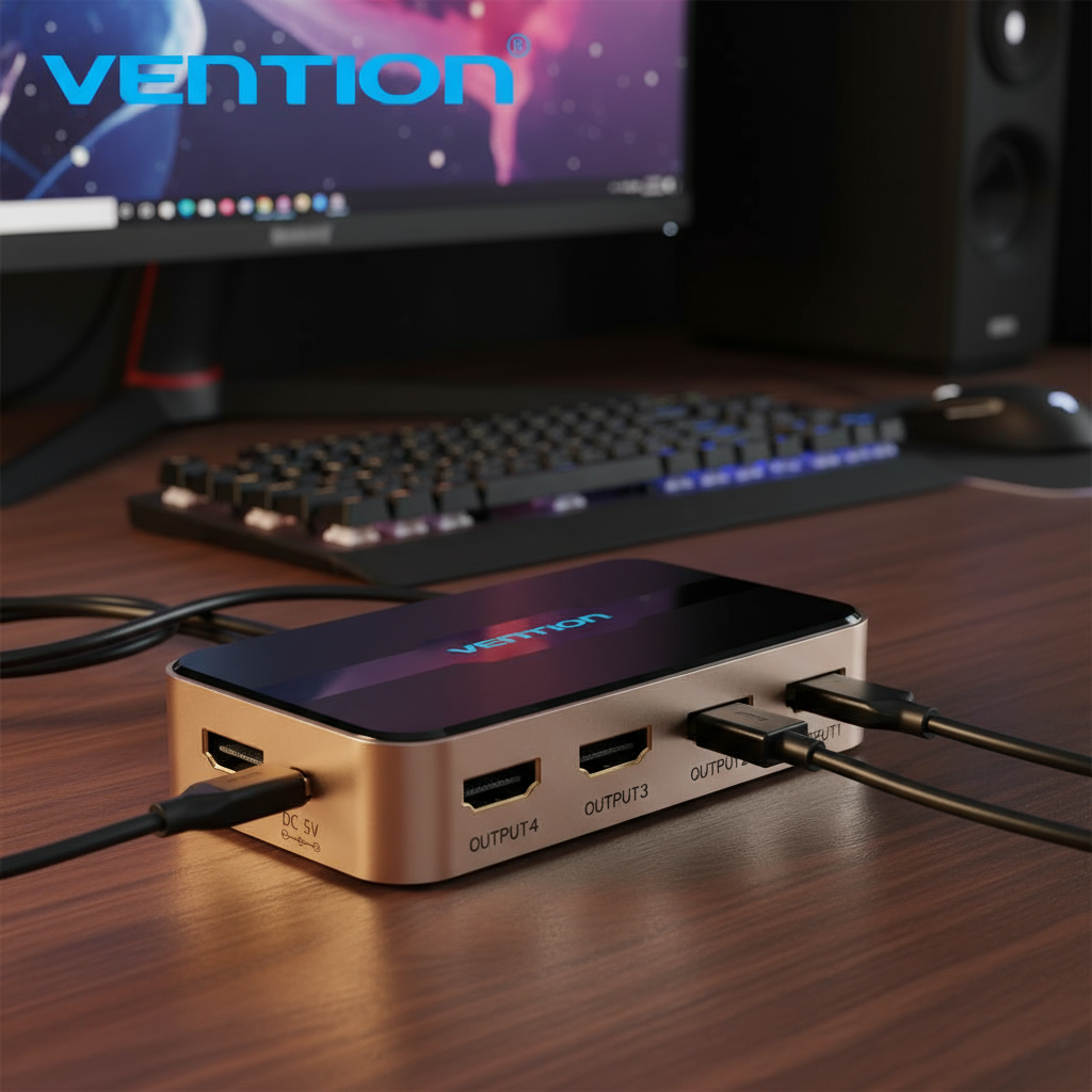 Vention HDMI Converter 4K Splitter 1 Đầu vào 4 Đầu ra