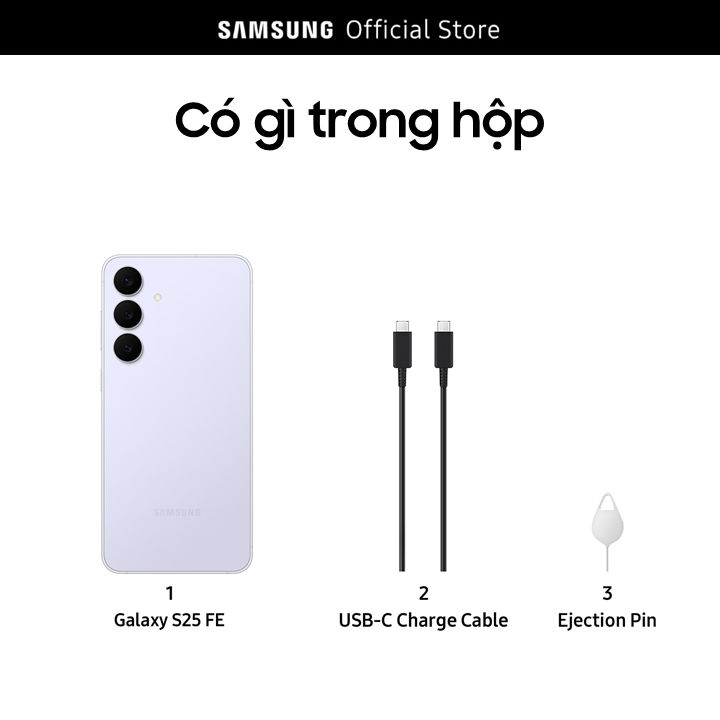 Combo Độc Quyền: Điện Thoại Samsung Galaxy S25 FE 128GB + Tai Nghe Samsung Galaxy Buds Core | BigBuy360 - bigbuy360.vn