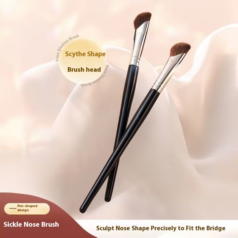 Bàn chải trang điểm Horsehair cho đường viền mũi & mắt, Bộ cọ trộn và làm nổi bật chuyên nghiệp | BigBuy360 - bigbuy360.vn