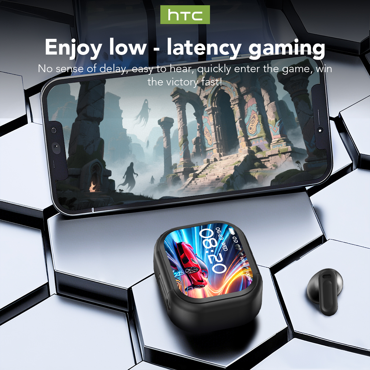 Tai nghe HTC NE20 Tai nghe Bluetooth 6.0 AI Dịch trực tiếp Màn hình LED thông minh HiFi Chất lượng âm thanh Công nghệ khử tiếng ồn | BigBuy360 - bigbuy360.vn