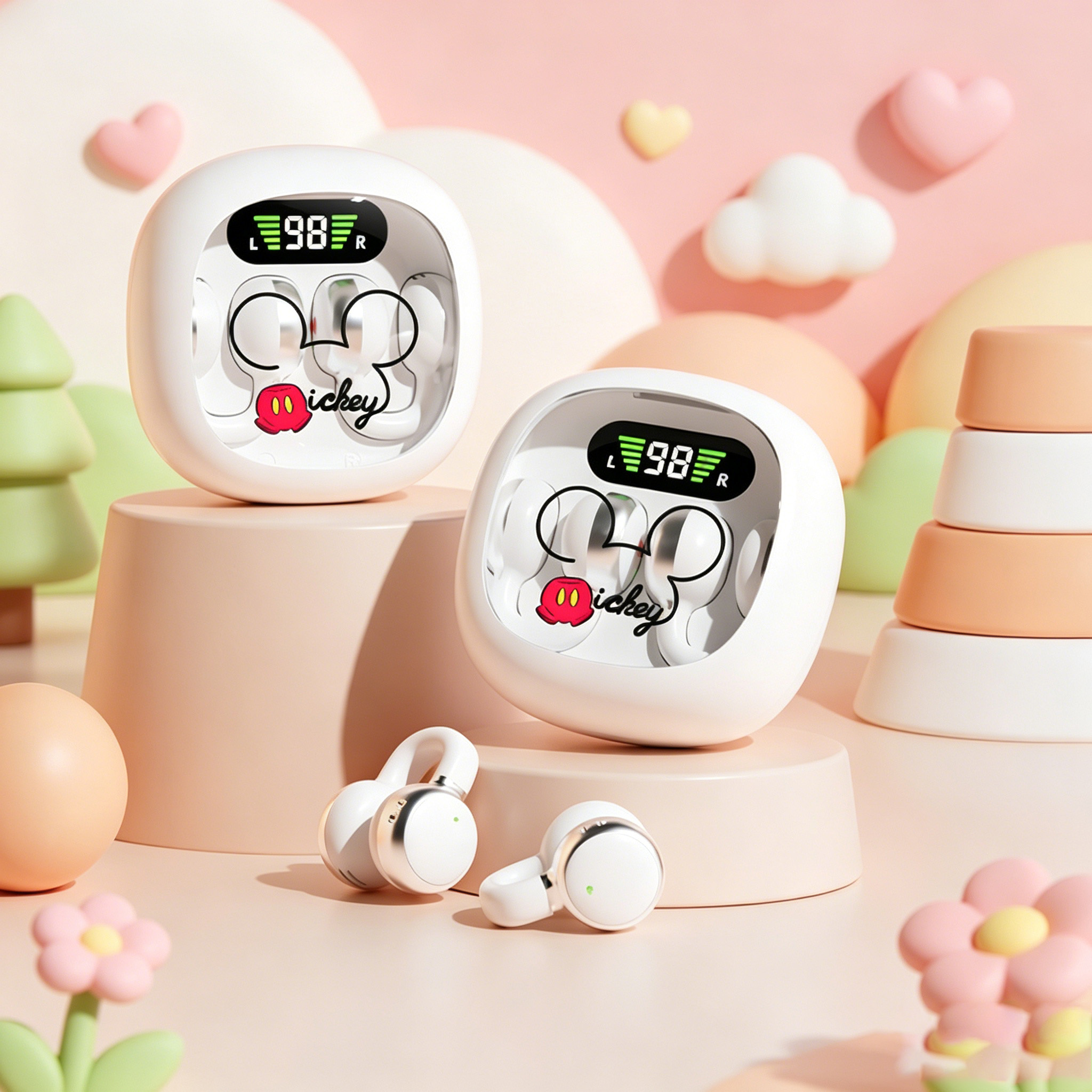 Tai nghe Disney X31 Kẹp tai không dây Tai nghe dẫn truyền xương Tai nghe thời lượng pin siêu dài Trò