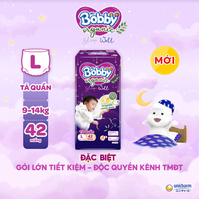 [MKB Gift] - Tã quần Ban Đêm Cao Cấp Bobby Sleep-Well L42