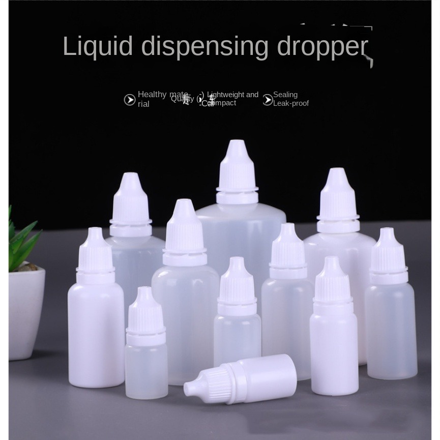 Lọ nhỏ mắt 10ml, 100 cái, chai nhựa nhỏ, lọ nhỏ mắt, chai bóp nhỏ giọt