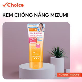   Choice  Kem Chống Nắng MizuMi FM1-2839-42 UV Bright Body Serum Nhẹ Nhàng Thoải Mái Cho Da 180ml 