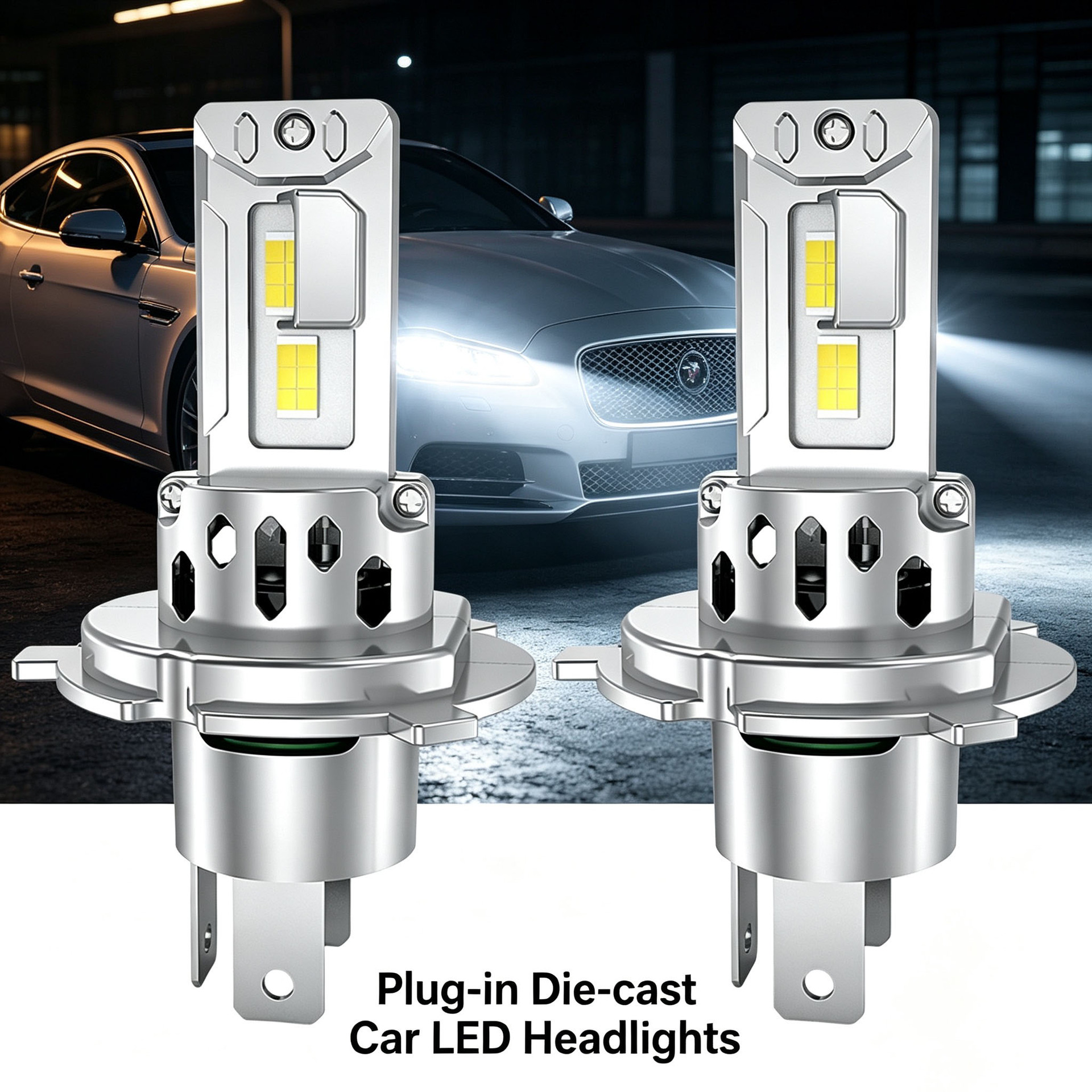 Bóng đèn pha LED Mini Turbo 70w 6500k H4 H7 H11 9005 9006 12v Đèn tự động 2 chiếc