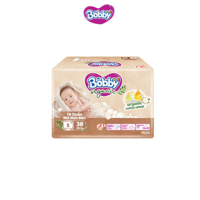 [MBK Gift] - Tã quần cao cấp Bobby Organic Sơ sinh Mở một bên S38