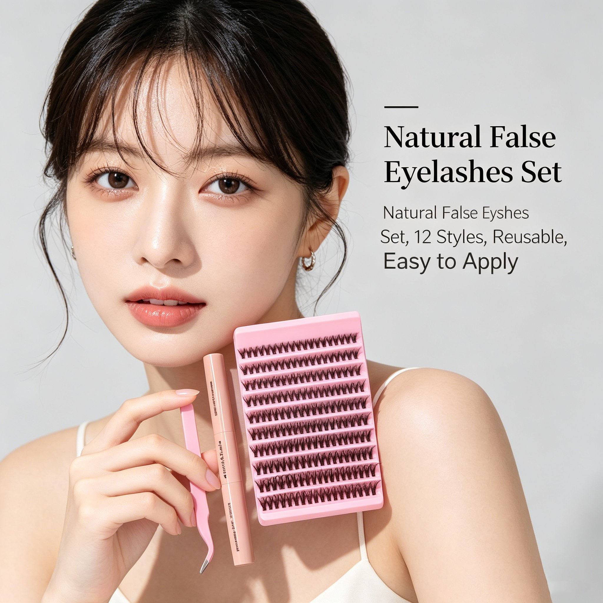 Lông mi giả Wild D Puffy Plush Asian Hybrid, Tẩy trang tạo kiểu Gel đen