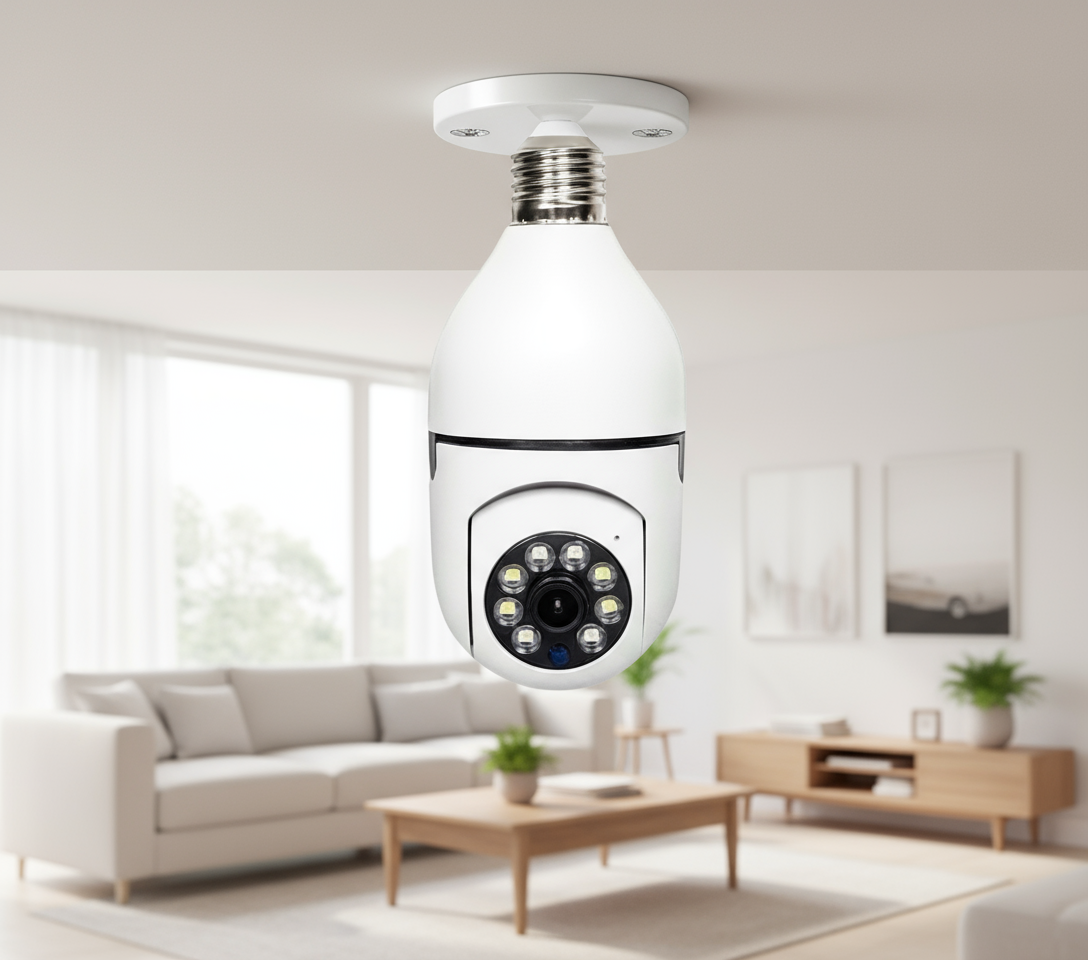 Camera an ninh hồng ngoại không dây quay 360 độ chống nước camera đèn ngoài trời