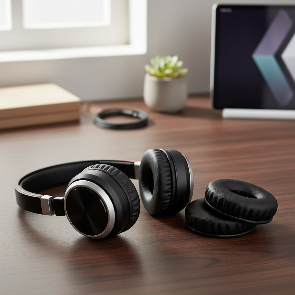 Miếng đệm tai thay thế bọc đệm mút cho tai nghe Jabra Evolve 20 30 40 65