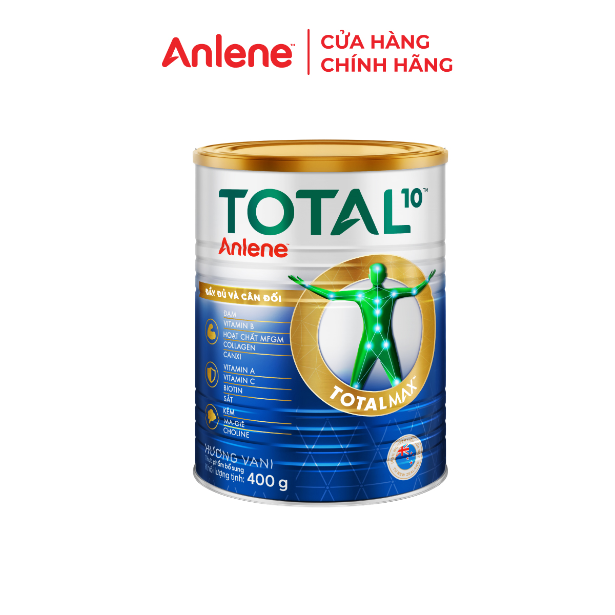 [GIFT] Sữa bột bổ sung dinh dưỡng Anlene Total 10 400g