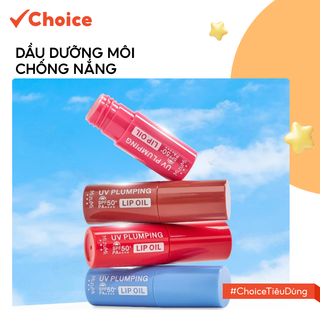   Choice  Dầu Dưỡng Môi Chống Nắng Uv MizuMi FM1-2839-22 Plumping Lip Oil Spf50+ Pa++++ 4g 