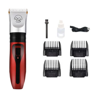  Tông đơ cắt lông thú cưng không dây Pawtrim, tiếng ồn thấp, bộ dụng cụ cắt tỉa cho chó mèo với lưỡi sứ, sạc lại