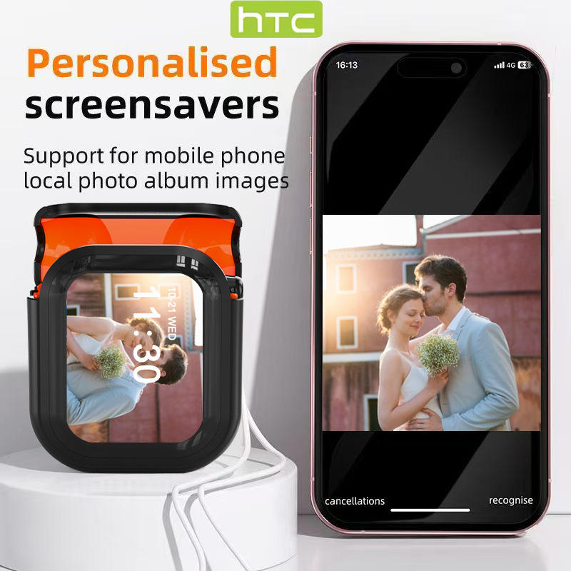 Tai nghe không dây HTC NE20 AI, Tai nghe không dây chống ồn màn hình LED thông minh, Tai nghe HiFi S