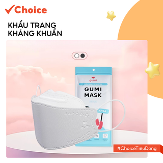   Choice   300 Chiếc  Khẩu Trang Gumi FM2-2422-26 Kf94 4 Lớp Mask Kháng Khuẩn Dày Dặn Lọc Bụi Mịn 