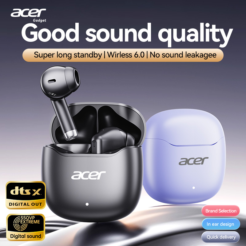 Tai nghe Acer OHR617 Tai nghe không dây Tai nghe Bluetooth có Mic Type-C Earpod 13mm In-EarTWS 6.0 E